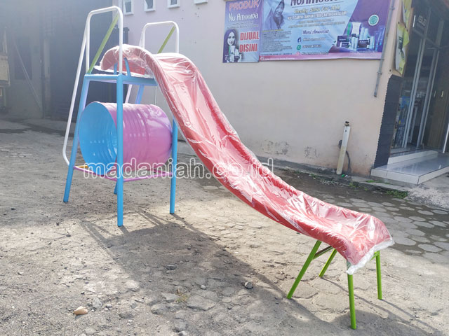 Jual Murah Mainan Perosotan Fiber Anak TK PAUD Belitung Timur