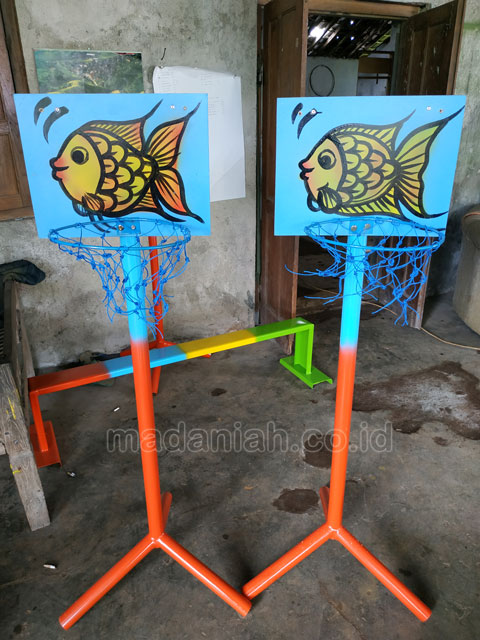 Jual Murah Mainan Tiang Basket Anak TK PAUD Soppeng