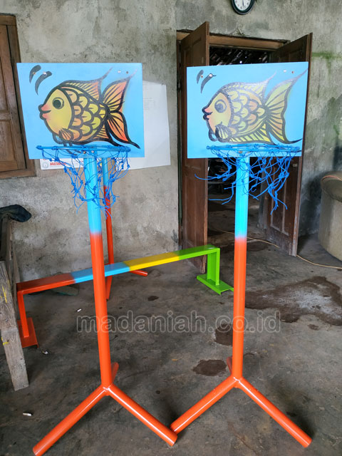 Jual Murah Mainan Tiang Basket Anak TK PAUD Lampung Timur