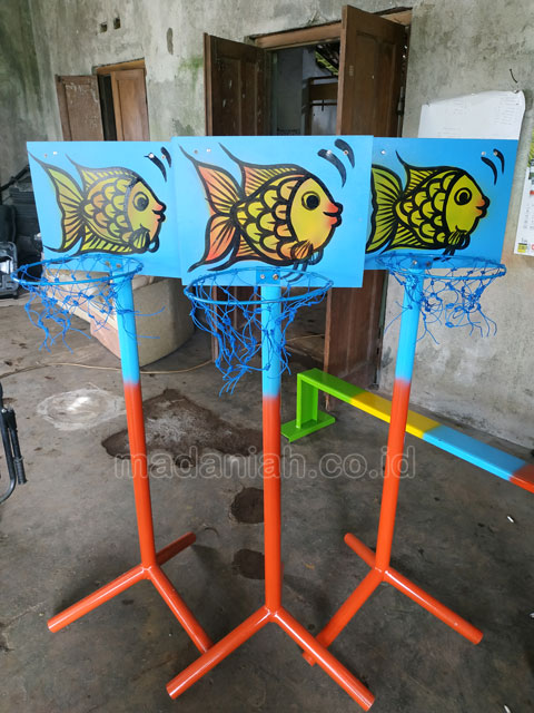 Jual Murah Mainan Tiang Basket Anak TK PAUD Temanggung