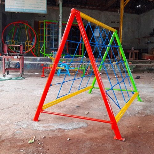 Jual Murah Mainan Panjat Tambang Segitiga Anak TK PAUD Rokan Hulu