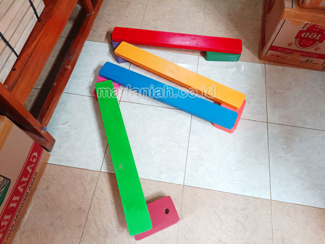 Jual Murah Mainan Papan Titian Kayu Anak TK PAUD Aceh Jaya