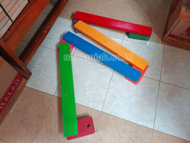 Jual Murah Mainan Papan Titian Kayu Anak TK PAUD Banyuwangi