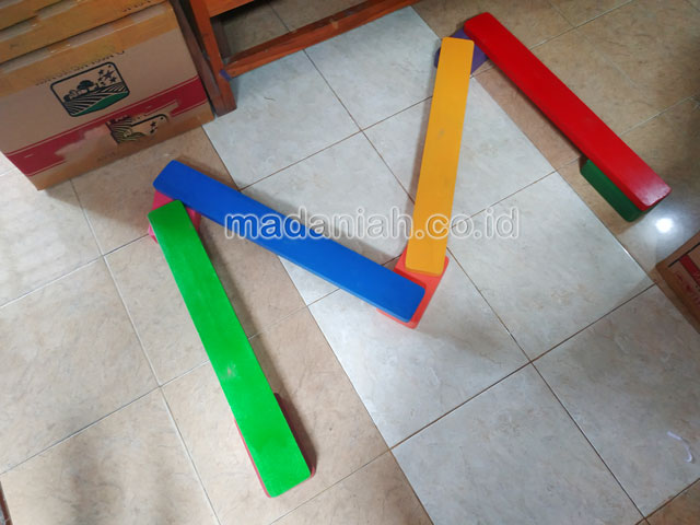 Jual Murah Mainan Papan Titian Kayu Anak TK PAUD Jombang