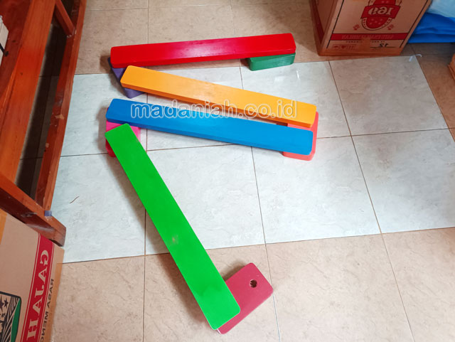 Jual Murah Mainan Papan Titian Kayu Anak TK PAUD Pidie
