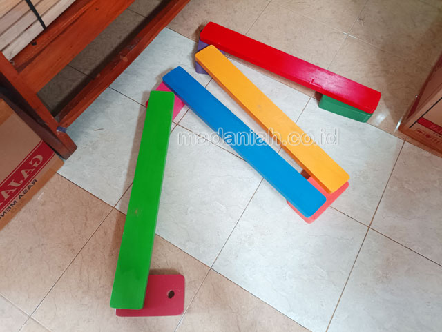 Jual Murah Mainan Papan Titian Kayu Anak TK PAUD Ponorogo