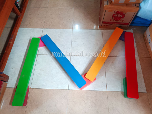 Jual Murah Mainan Papan Titian Kayu Anak TK PAUD Sleman