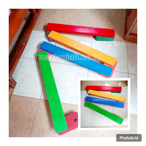 Mainan Papan Titian Kayu Anak TK Kota Manado