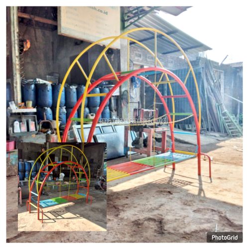 Mainan Jembatan Rantai Goyang Kombinasi TK Bolaang Mongondow Selatan