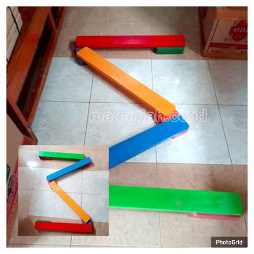 Mainan Papan Titian Kayu Anak TK Kota Kendari