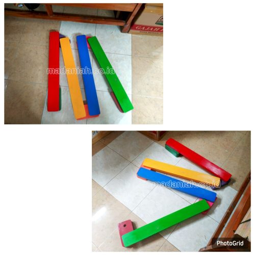 Mainan Papan Titian Kayu Anak TK Kota Pekanbaru