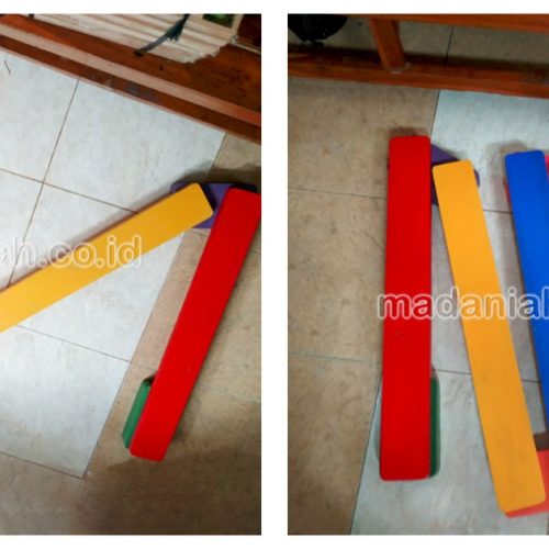Mainan Papan Titian Kayu Anak TK Musi Rawas Utara