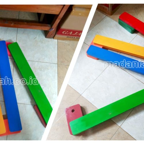 Mainan Papan Titian Kayu Anak TK Tulang Bawang Barat
