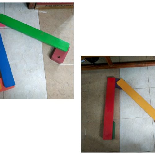 Mainan Papan Titian Kayu Anak TK Kota Binjai