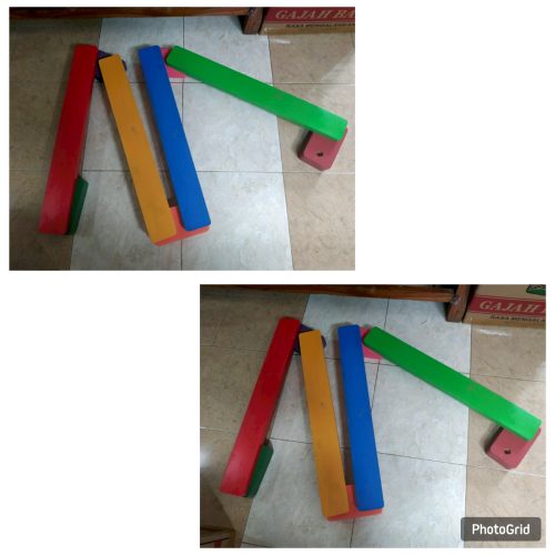 Mainan Papan Titian Kayu Anak TK Kota Bukittinggi