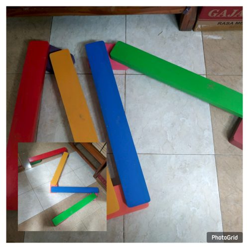Mainan Papan Titian Kayu Anak TK Labuhanbatu Utara