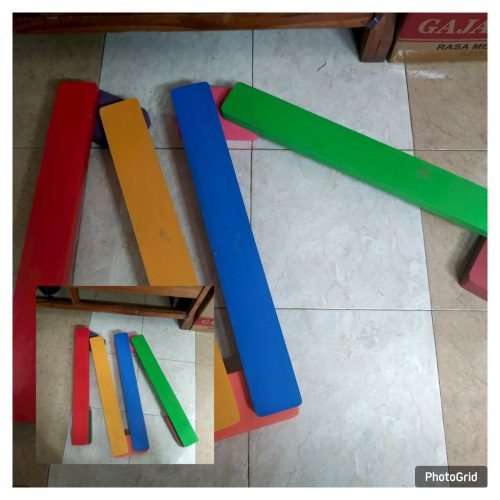 Mainan Papan Titian Kayu Anak TK OKU Timur