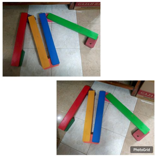Mainan Papan Titian Kayu Anak TK Pakpak Bharat