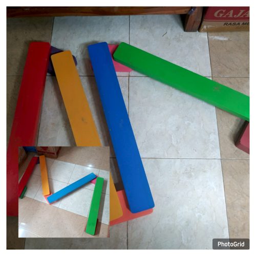 Mainan Papan Titian Kayu Anak TK Tapanuli Utara