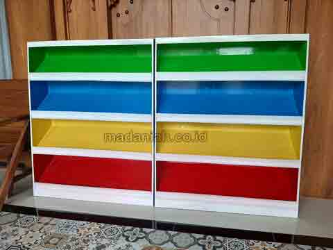 Jual Lemari Loker Rak Kayu PAUD TK Kota Bandar Lampung