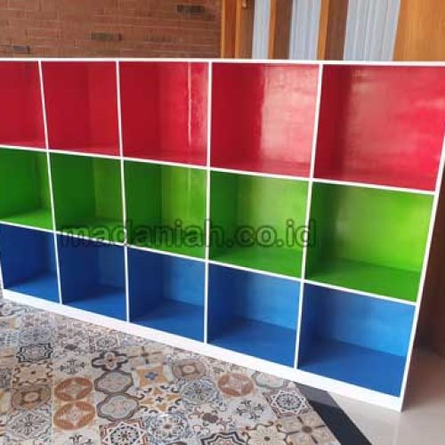 Jual Murah Lemari Loker Kayu PAUD TK Cirebon