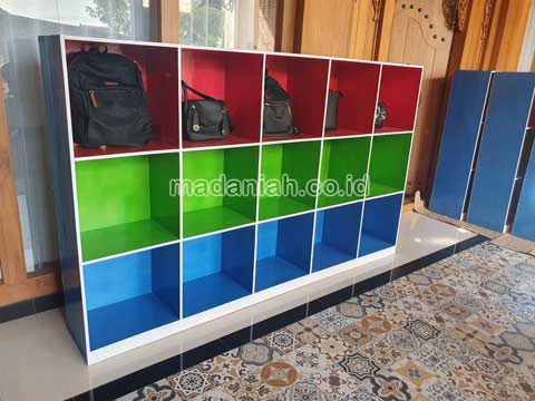 Jual Murah Lemari Loker Kayu PAUD TK Grobogan