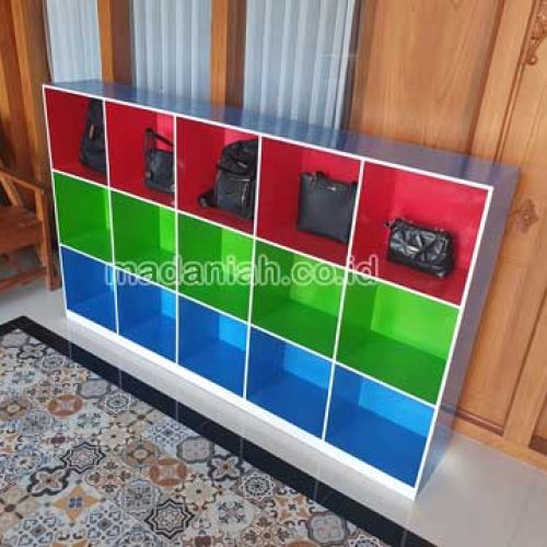 Jual Murah Lemari Loker Kayu PAUD TK Kebumen