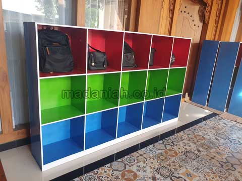 Jual Murah Lemari Loker Kayu PAUD TK Kota Cilegon