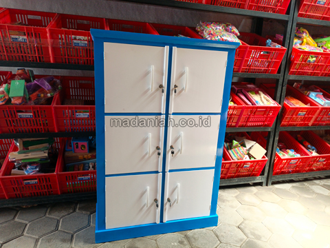 Jual Murah Lemari Loker Kayu PAUD TK Tegal