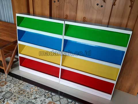 Jual Murah Lemari Loker Rak Kayu PAUD TK Grobogan