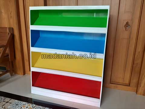 Jual Murah Lemari Loker Rak Kayu PAUD TK Kediri
