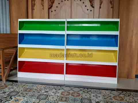 Jual Murah Lemari Loker Rak Kayu PAUD TK Kepulauan Seribu