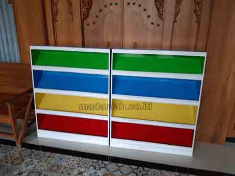 Produsen Lemari Loker Rak Kayu PAUD TK Lampung Tengah