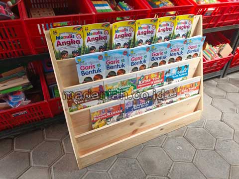 Produsen Lemari Loker Rak Kayu PAUD TK Tangerang