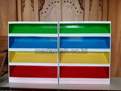 Jual Lemari Loker Rak Kayu PAUD TK Ogan Komering Ulu