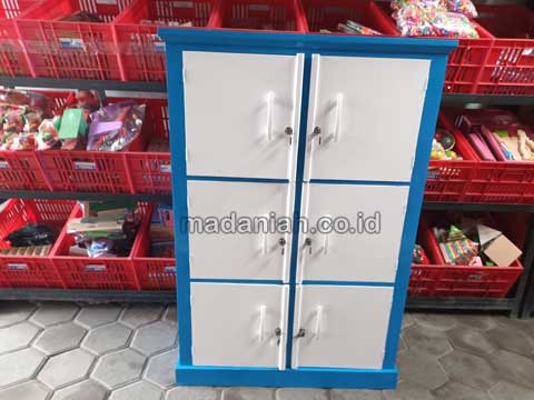Jual Murah Lemari Loker Kayu PAUD TK Belu