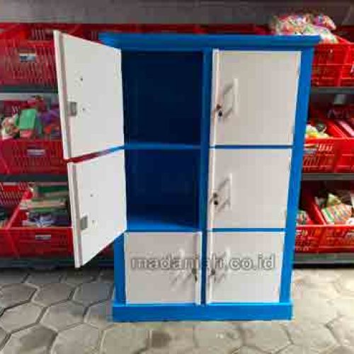 Jual Murah Lemari Loker Kayu PAUD TK Boven Digoel