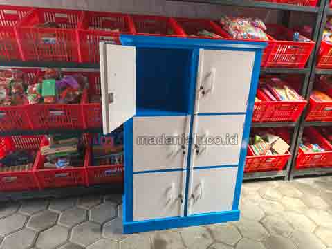 Jual Murah Lemari Loker Kayu PAUD TK Donggala