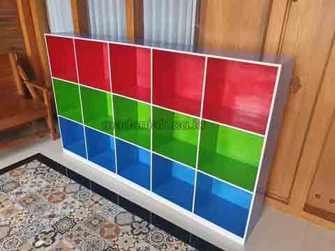 Jual Murah Lemari Loker Kayu PAUD TK Kaur