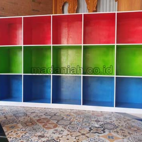 Jual Murah Lemari Loker Kayu PAUD TK Kota Mataram