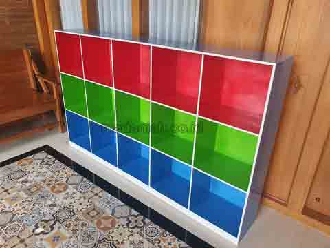 Jual Murah Lemari Loker Kayu PAUD TK Mukomuko