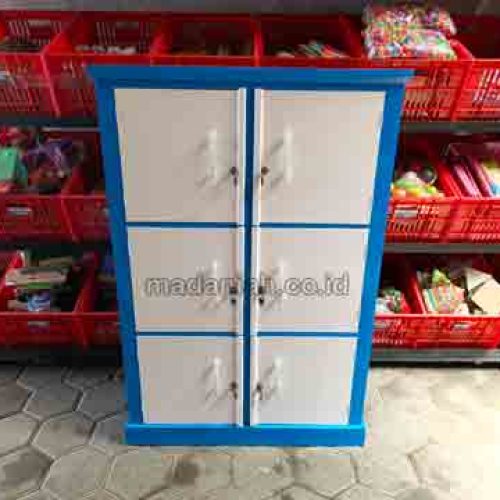 Jual Murah Lemari Loker Kayu PAUD TK Padang