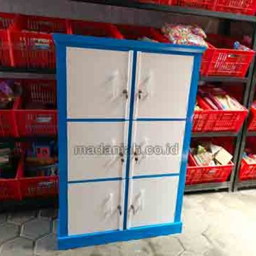 Jual Murah Lemari Loker Kayu PAUD TK Pontianak