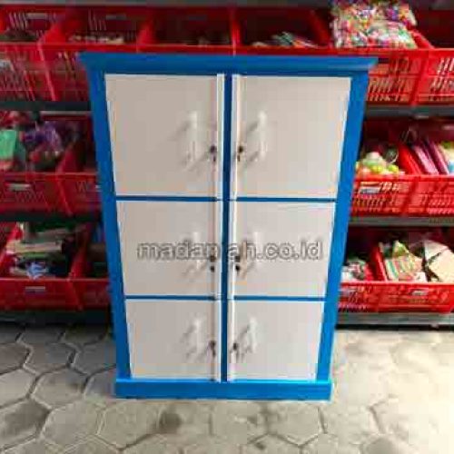 Jual Murah Lemari Loker Kayu PAUD TK Serdang Bedagai