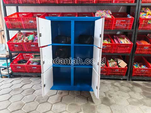 Jual Murah Lemari Loker Kayu PAUD TK Sumbawa