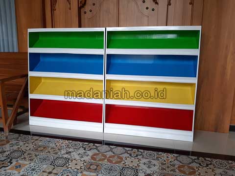 Jual Murah Lemari Loker Rak Kayu PAUD TK Boalemo