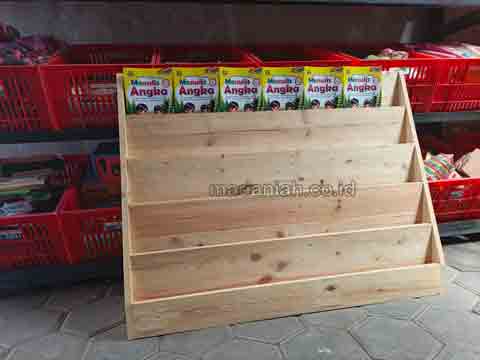 Jual Murah Lemari Loker Rak Kayu PAUD TK Bontang