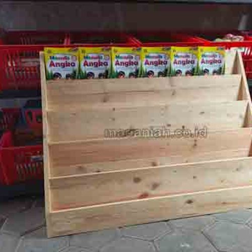Jual Murah Lemari Loker Rak Kayu PAUD TK Bontang