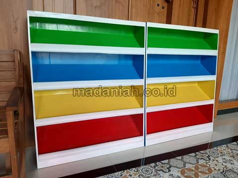 Jual Murah Lemari Loker Rak Kayu PAUD TK Jeneponto