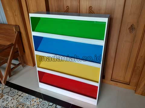 Jual Murah Lemari Loker Rak Kayu PAUD TK Kolaka Timur